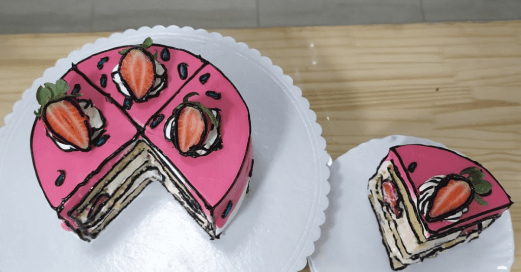 Bolo que parece Desenho - Comic Cake - Culinária de Sucesso